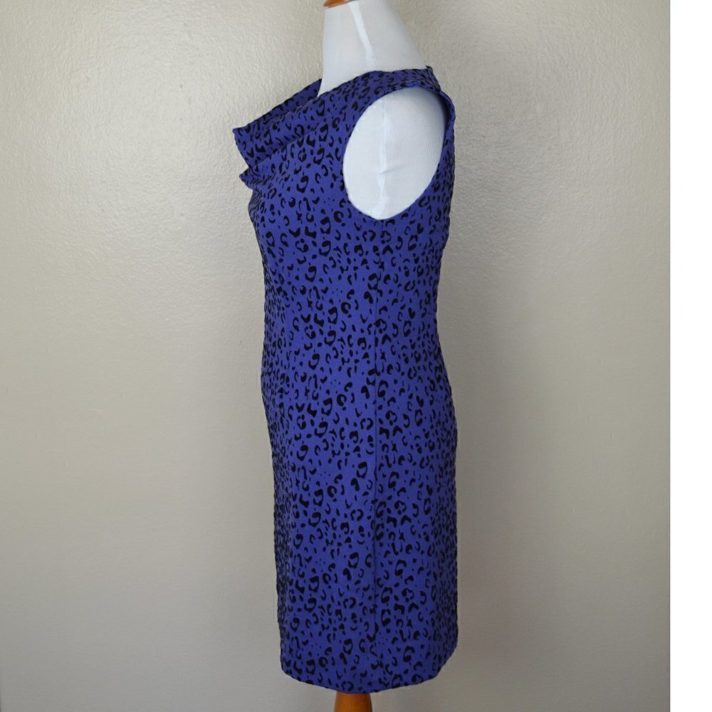 Tyler Boe Leopard Velvet Flocked Dress M - Picture 7 of 9